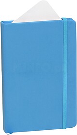 Bloco de Notas Kine PU Capa Rígida. 100 Folhas AZUL CLARO S...