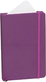 Bloco de Notas Kine PU Capa Rígida. 100 Folhas ROXO S/T