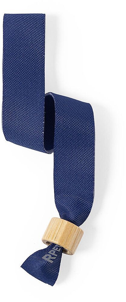 Pulseira Broch Poliéster RPET/ Bambu Ajustável. Fecho Segurança 6973