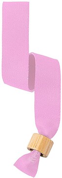 Pulseira Broch Poliéster RPET/ Bambu Ajustável. Fecho Segurança 6973