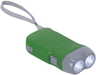Lanterna Sena 2 Leds. Carga Manual. Pilhas Botão Incluídas...