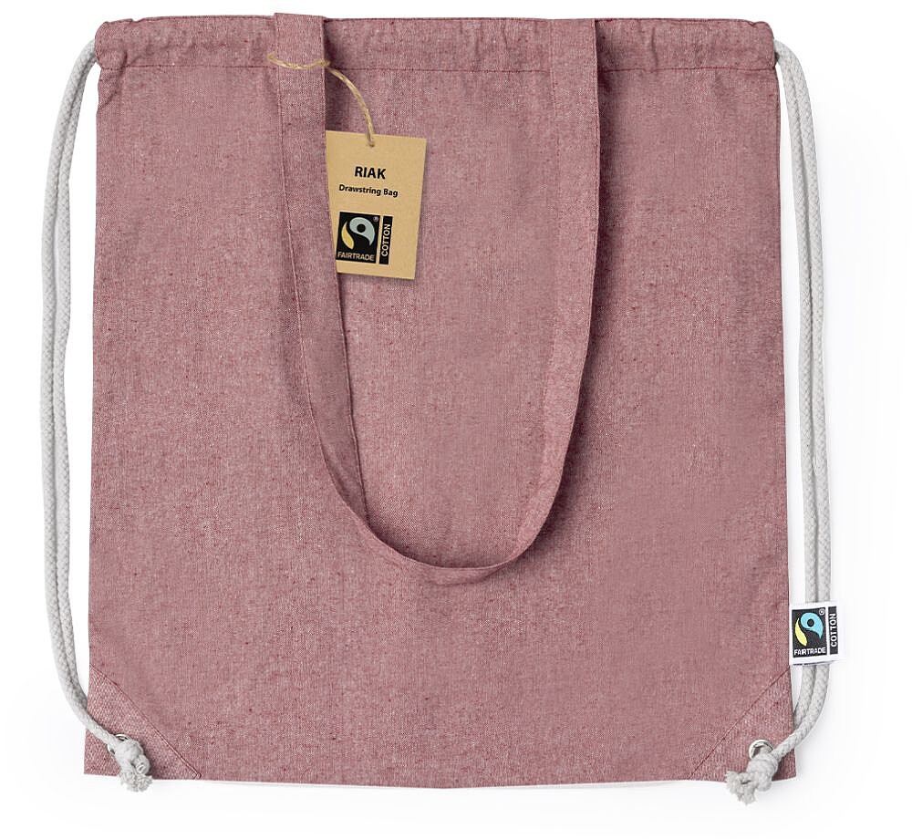 Mochila Saco Riak Fairtrade 100% Algodão Reciclado 140 g/ m2 20776