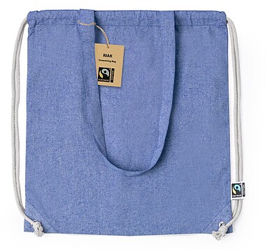 Mochila Saco Riak Fairtrade 100% Algodão Reciclado 140 g/ m2 20776