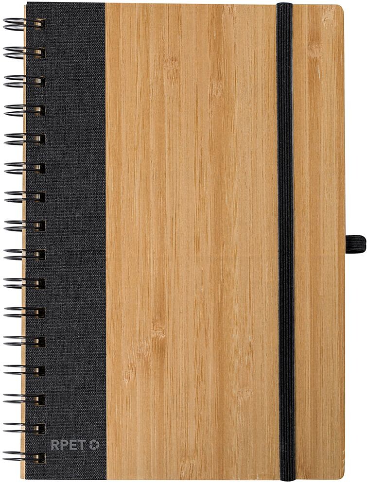 Caderno Gasmon Bambu/ Poliéster RPET Capa Rígida. 80 Folhas 20961