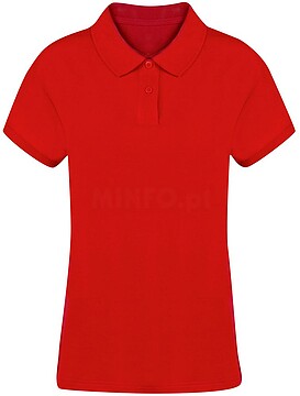 Polo Mulher Côr Koupan 100% Algodão Ring Spun, Pique 220 g/ m2 21144