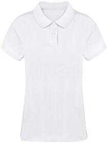 Polo Mulher Branco Koupan 100% Algodão Ring Spun, Pique 220...