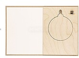 Postal de Natal Enfeite Astrox Madeira Sementes de Pinheiro Incluídas 21269