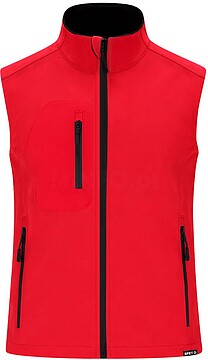 Colete Handricks Tripla Camada. Exterior: Soft Shell, 94% Poliéster RPET/ 6% Elastano. Interior: 100% Poliéster Micropolar RPET. 340 g/ m2 Resistente ao Vento e à Água 21295
