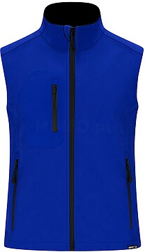 Colete Handricks Tripla Camada. Exterior: Soft Shell, 94% Poliéster RPET/ 6% Elastano. Interior: 100% Poliéster Micropolar RPET. 340 g/ m2 Resistente ao Vento e à Água 21295