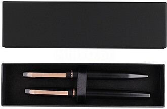 Set Mobex Alumínio Reciclado Esferográfica e Roller PRETO ...