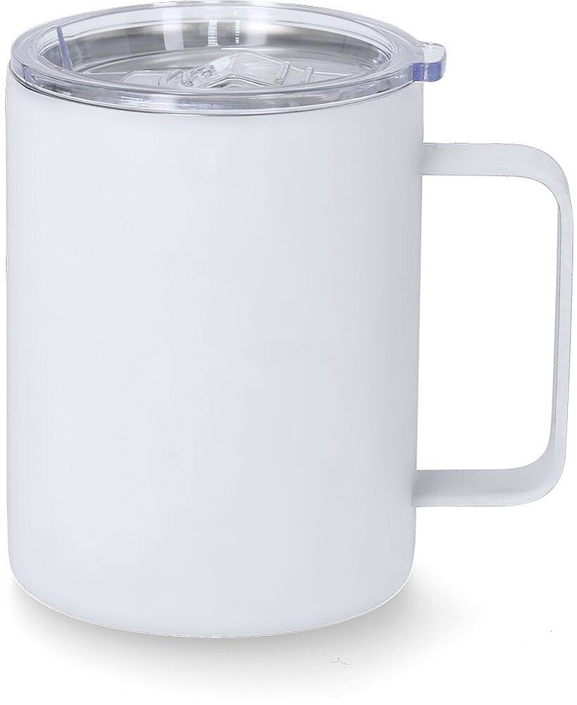 Caneca Térmica Adelax Aço Inox. Acabamento Aborrachado 400 ml 21399