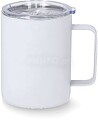 Caneca Térmica Adelax Aço Inox. Acabamento Aborrachado 400 ml 21399