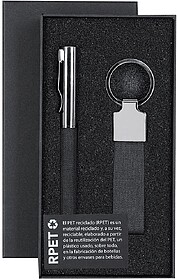 Set Jayon Poliéster 300D RPET/ Metal Esferográfica. Porta-...