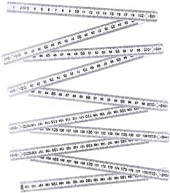 Régua Pebar Fibra de Vidro 2 M. Dobrável BRANCO S/T