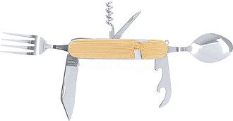 Set Talheres Vintar Bambu/ Aço Inox 7 Funções NATURAL S/T
