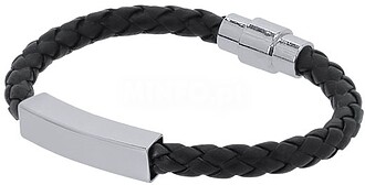 Pulseira Karasef Pele Sintética PRATA S/T