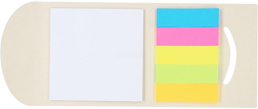 Bloco de Notas Tesher Pacotes de Leite Reciclados 50 Notas Adesivas 7,5 x 7,5 cm. 125 Mini Notas Adesivas 1,5 x 5 cm 21789