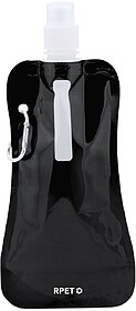 Garrafa Dobrável Risix RPET 400 ml PRETO S/T