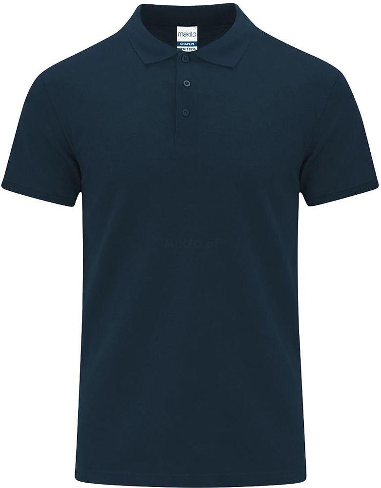Polo Adulto Cor Chaplin 100% Algodão Ring Spun, Piqué 200 g/ m2 21836