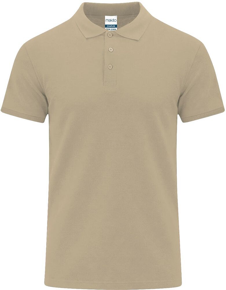 Polo Adulto Cor Chaplin 100% Algodão Ring Spun, Piqué 200 g/ m2 21836