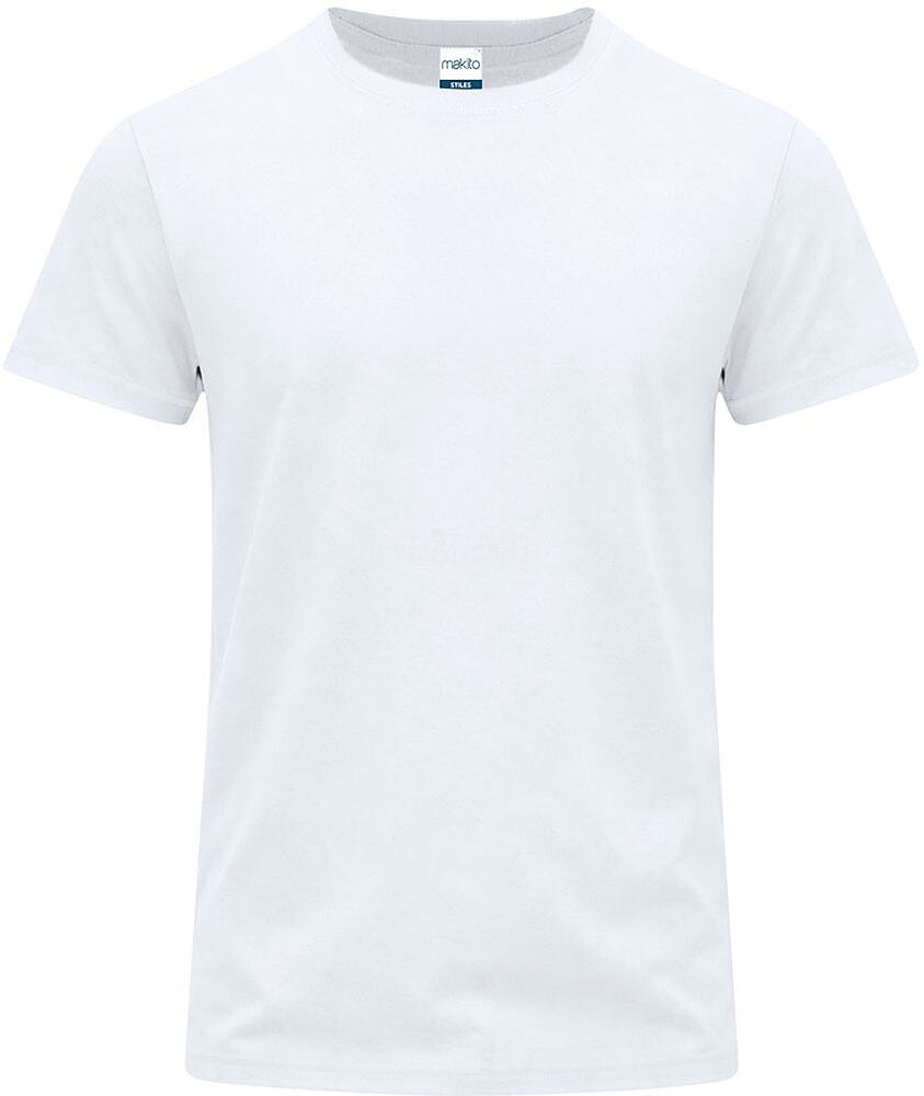 T-Shirt Adulto Branca Stiles 100% Algodão Ring Spun, Single Jersey 170 g/ m2 21839