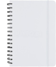 Caderno Pusik PU Reciclado Capa Rígida. 80 Folhas BRANCO S/...