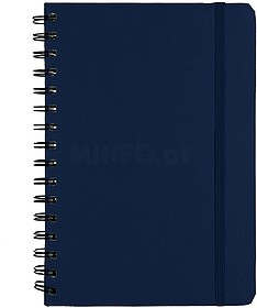 Caderno Pusik PU Reciclado Capa Rígida. 80 Folhas MARINHO S...