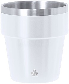 Copo Mayden Aço Inox Reciclado 250 ml BRANCO S/T