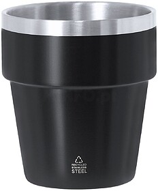 Copo Mayden Aço Inox Reciclado 250 ml PRETO S/T