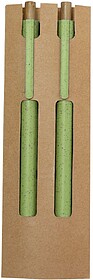 Set Okafor Palha de Trigo/ Bambu Esferográfica e Lápis Ete...