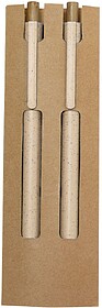Set Okafor Palha de Trigo/ Bambu Esferográfica e Lápis Ete...