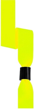 Pulseira Fluorescente Clasmy Poliéster/ ABS Ajustável. Fecho Segurança 21942