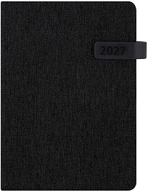 Agenda Mylok Poliéster RPET 300D Página Dia. Caixa de Apre...