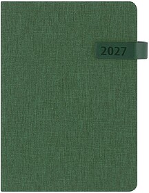 Agenda Mylok Poliéster RPET 300D Página Dia. Caixa de Apre...