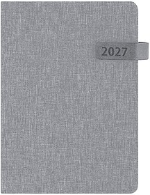 Agenda Mylok Poliéster RPET 300D Página Dia. Caixa de Apre...