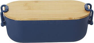 Lancheira Lilix PP Reciclado/ Bambu 850 ml MARINHO S/T
