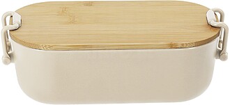 Lancheira Lilix PP Reciclado/ Bambu 850 ml NATURAL S/T