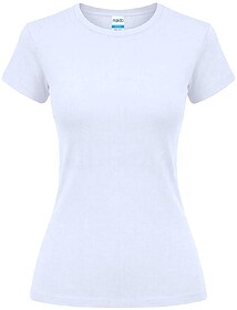 T-Shirt Mulher Branca Epika 100% Algodão Ring Spun, Single ...
