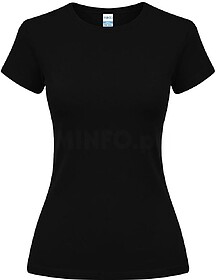 T-Shirt Mulher Cor Epika 100% Algodão Ring Spun, Single Jer...