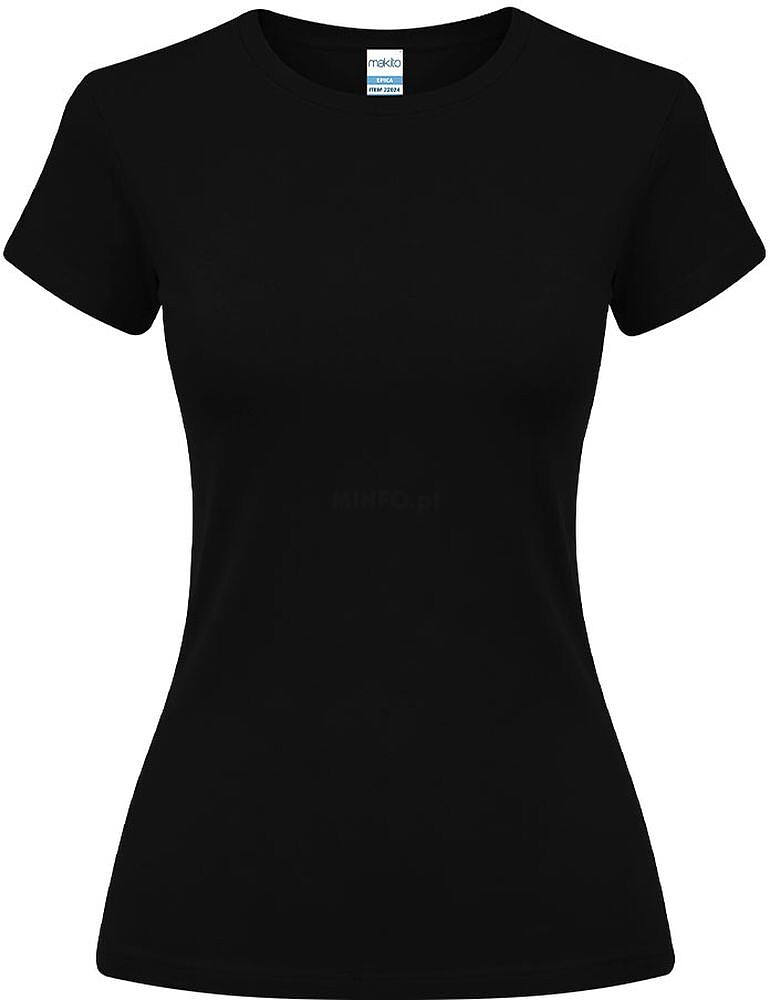 T-Shirt Mulher Cor Epika 100% Algodão Ring Spun, Single Jersey 150 g/ m2 22024