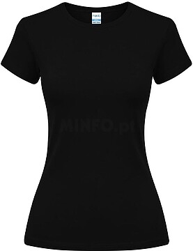 T-Shirt Mulher Cor Epika 100% Algodão Ring Spun, Single Jersey 150 g/ m2 22024