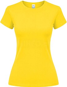 T-Shirt Mulher Cor Epika 100% Algodão Ring Spun, Single Jer...