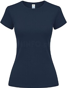 T-Shirt Mulher Cor Epika 100% Algodão Ring Spun, Single Jer...