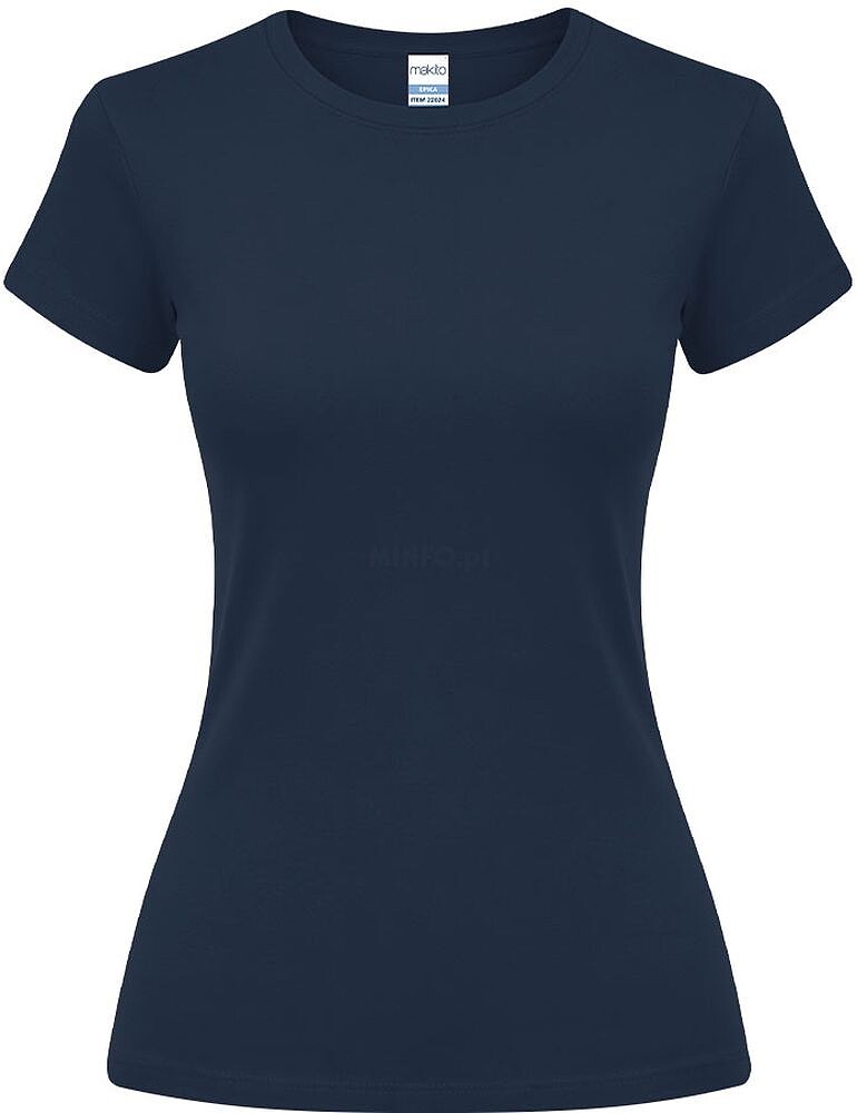 T-Shirt Mulher Cor Epika 100% Algodão Ring Spun, Single Jersey 150 g/ m2 22024