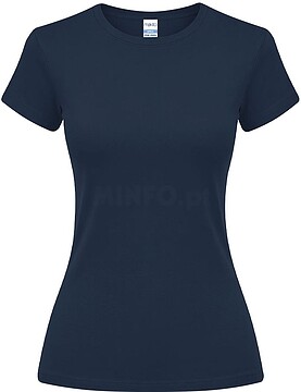 T-Shirt Mulher Cor Epika 100% Algodão Ring Spun, Single Jersey 150 g/ m2 22024