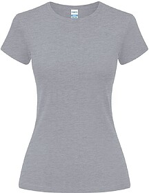 T-Shirt Mulher Cor Epika 100% Algodão Ring Spun, Single Jer...