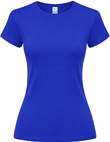 T-Shirt Mulher Cor Epika 100% Algodão Ring Spun, Single Jer...