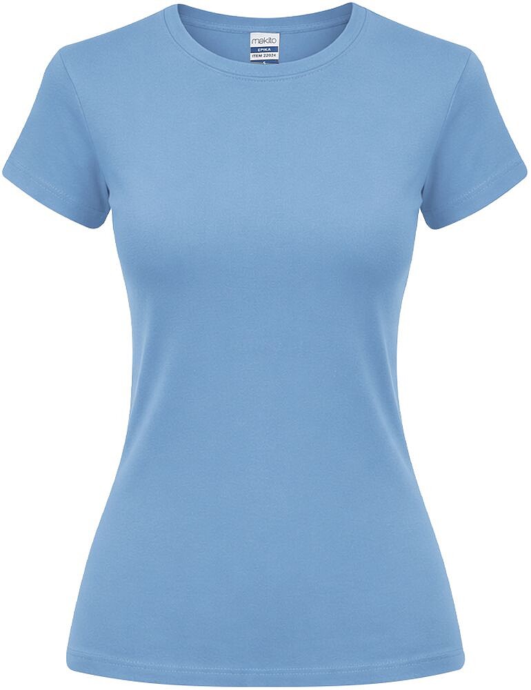 T-Shirt Mulher Cor Epika 100% Algodão Ring Spun, Single Jersey 150 g/ m2 22024
