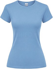T-Shirt Mulher Cor Epika 100% Algodão Ring Spun, Single Jer...