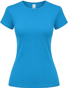 T-Shirt Mulher Cor Epika 100% Algodão Ring Spun, Single Jer...